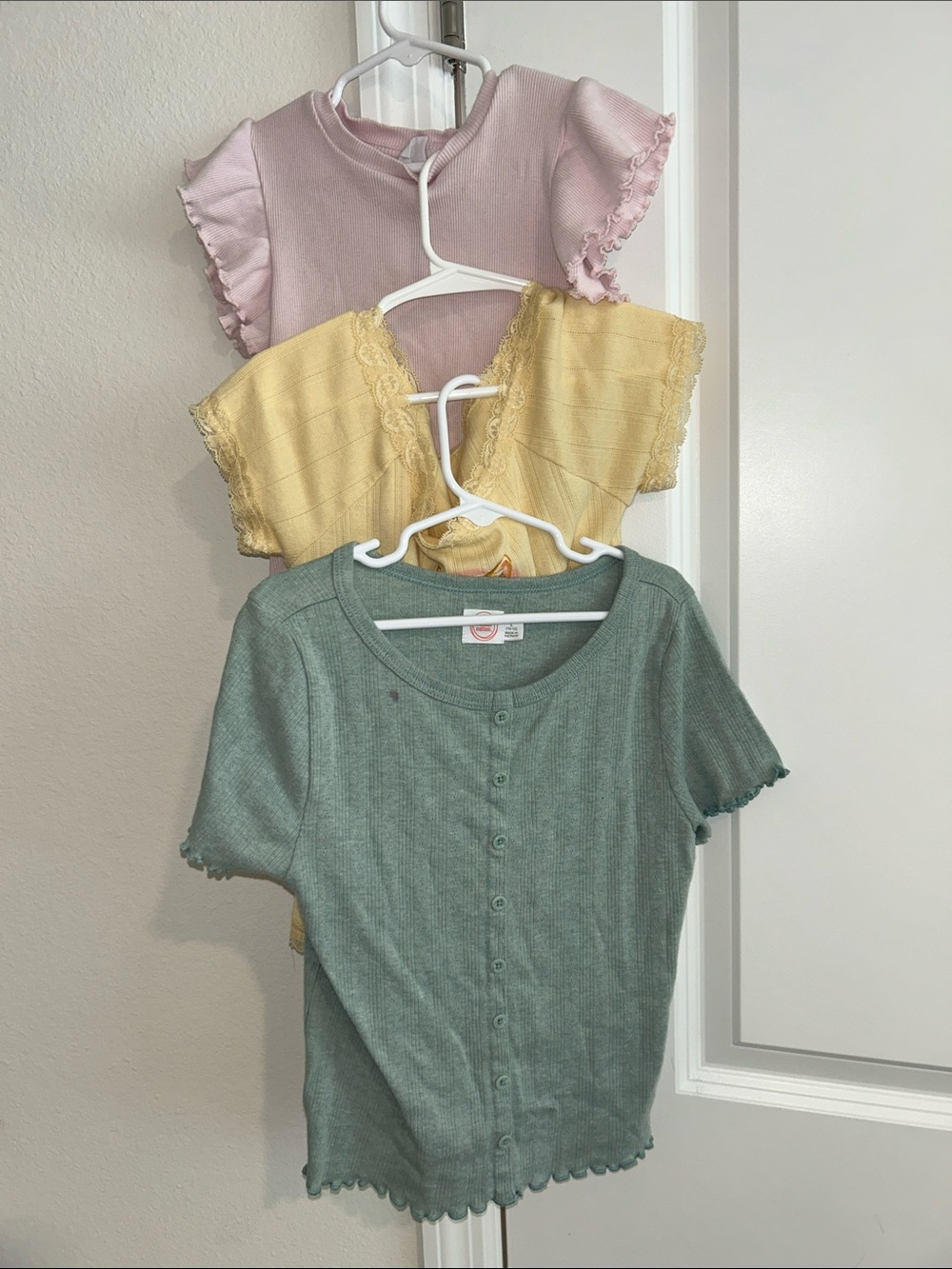 Kids Ruffled Play Tops 3 Pack